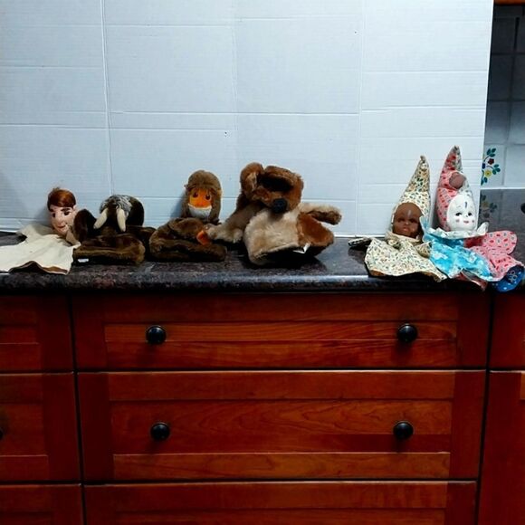 6 Vintage Hand Puppets...."AS IS" - Picture 1 of 6